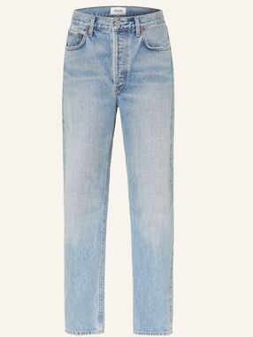 AGOLDE 90s High-Rise  Straight Leg Jeans - Light Blue Wash